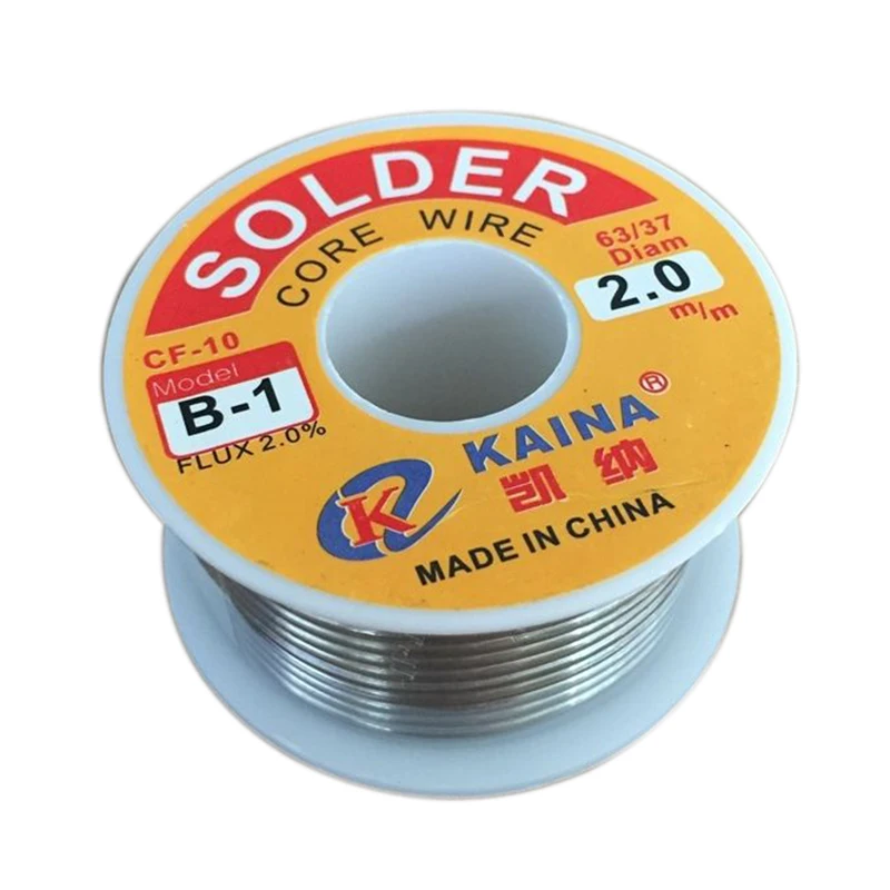 High Quality 63/37 Rosin Core Welding Flux 2% Tin Lead Solder Iron Wire Reel 0.8mm/1.0mm 50g/100g
