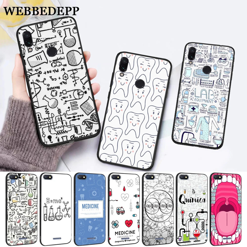

WEBBEDEPP Biology and Chemistry Silicone Case for Xiaomi Redmi 4A 4X 5A 5 Plus S2 6 6A 7 7A K20 Pro Go