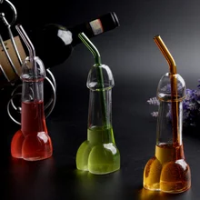 Прямая с фабрики Забавный интересный творческий генитальный пенис Коктейль Стеклянная чашка кружка бутылка