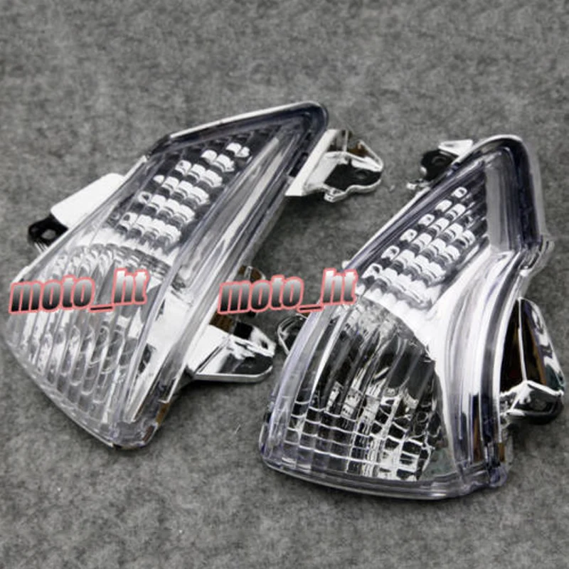 Clear Front Turn Signals Light Indicator Blinkers Lens Cover Housing Shell For Kawasaki EX650 Ninja 650R ER650C ER-6n Pair