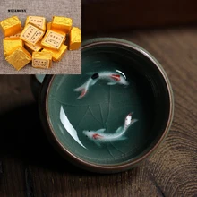 20 шт! WIZAMONY складское оформление Китайский Фарфор Рыба Gaiwan чайный набор фарфоровые чайные чашки чаша китайский заварочный чайник чайная чашка из селадона