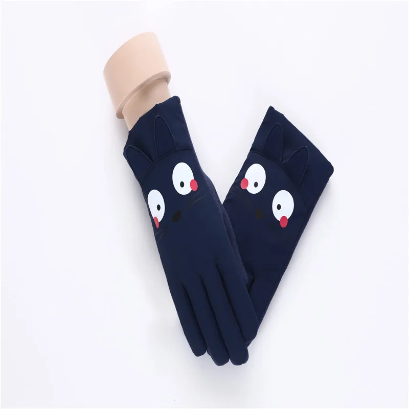 High Quality Kids Winter fingers warm soft Cartoon gloves girls fashion love cat gloves for Kids (1)
