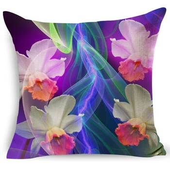 

Popular Mandala Cushion fine linen pillowcase Home Decor Nordic style Cushion For Sofas fashion art print Chair pillow 45x45cm