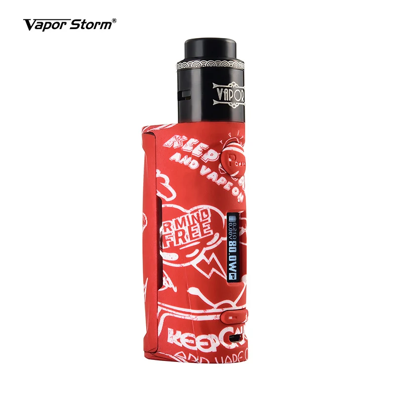 NEW Arrivals Puma Baby RDA box mod kit Huge Vapor LED Electronic Cigarette 5-80W Adjustable power USB charger Big smoke vape pen