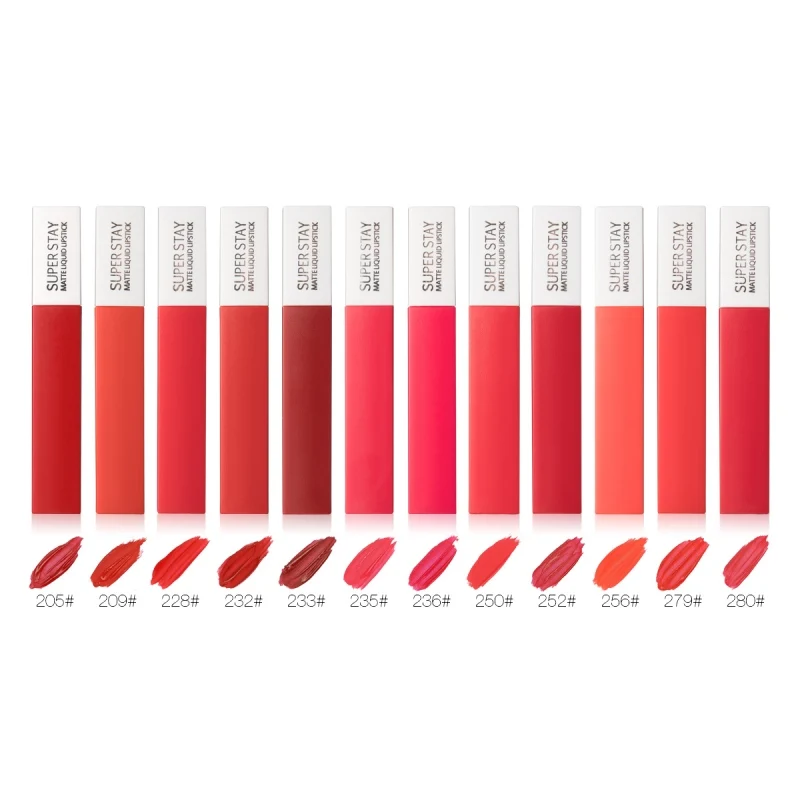 12 цветов пикантная Красная Помада Жидкая водостойкая стойкая блеск для губ липа маска макияж Татуировка матовая губа, блеск для губ Косметика