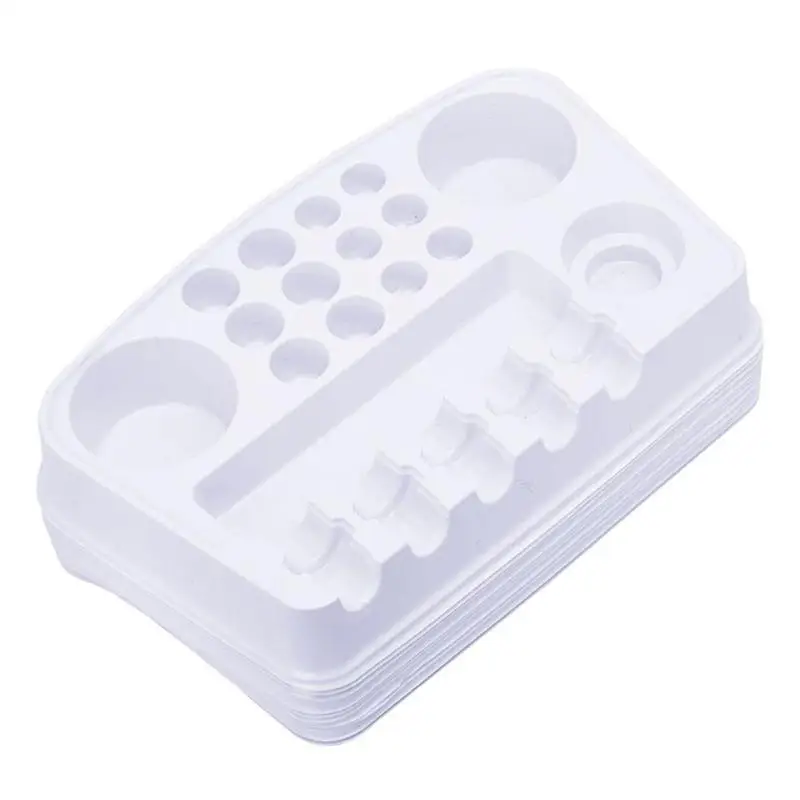 

10pcs Disposable Plastic Tattoo Ink Holder Stand Tattoo Pigment Container Skin Makeup Beauty Supplies 2018new Tattoo accessories