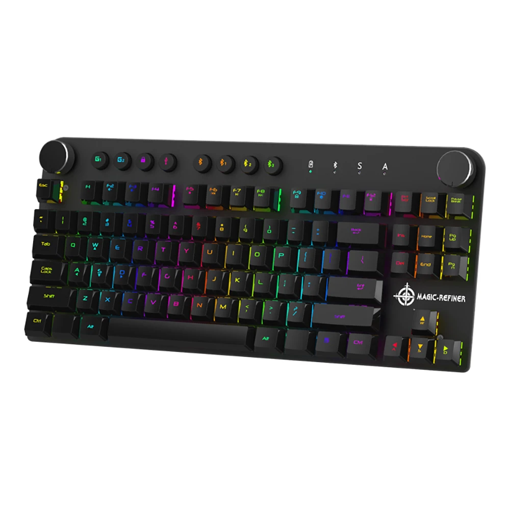 Проводная И Беспроводная игровая клавиатура MAGIC REFINER MK11 USB BT 3 0 механическая