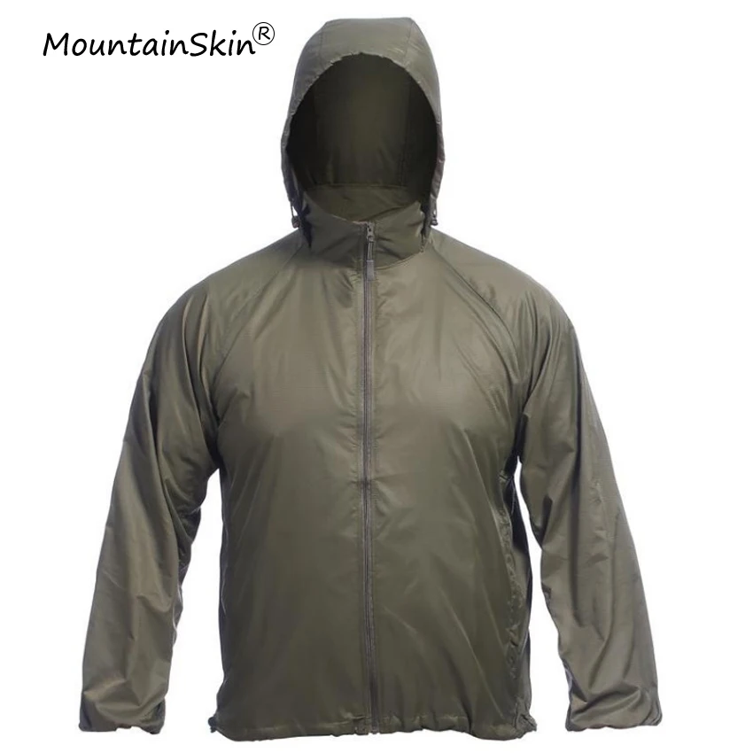 Мужская Ультралегкая куртка Mountainskin камуфляжная в стиле милитари быстросохнущая