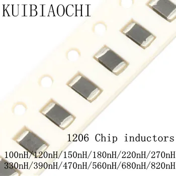 

50pcs/lot 1206 SMD chip inductor 3216 100nH 120nH 150nH 180nH 220nH 270nH 330nH 390nH 470nH 560nH 680nH 820nH