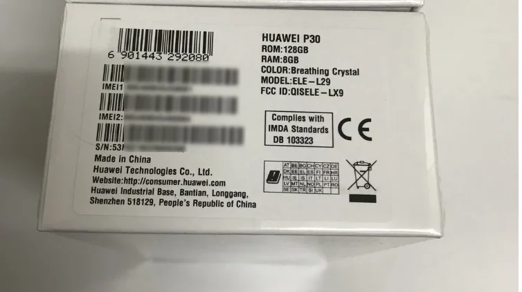 latest huawei cellphone International Version HuaWei P30 ELE-L29 Mobile Phone 40.0MP+16.0MP+8.0MP+32.0MP Kirin 980 6.1" FHD 6GB RAM 128GB ROM NFC IP53 huawei cell phone models