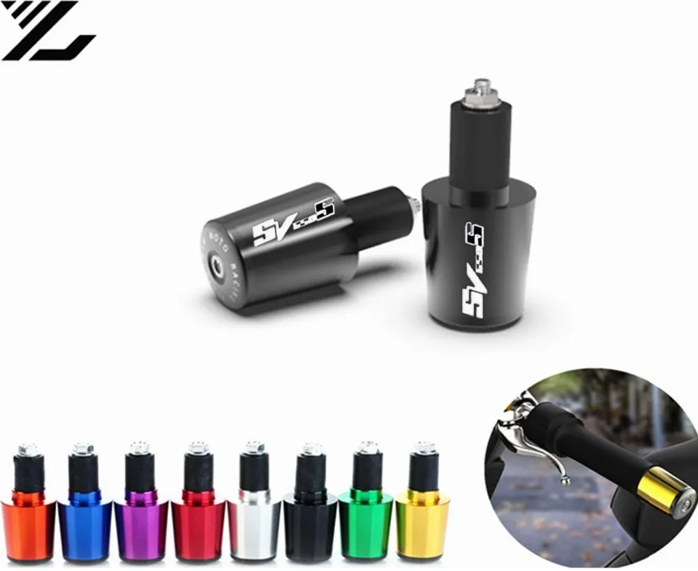 

Motocycle CNC 22MM Handlebar Grips Handle Bar Cap End Plugs For Suzuki SV650S SV 650S 1999-2009