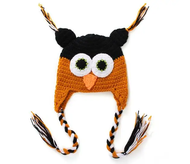 

wholesale New born 0-3month 100% cotton knitting cartoon winter caps for baby boy/girl NT027