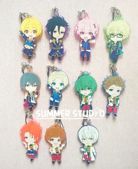 Резиновый брелок Tsukiuta из аниме KAKERU HAJIME KOI HARU ARATA AOI RUI KAI YOU YORU IKU SHUN|Игровые фигурки и