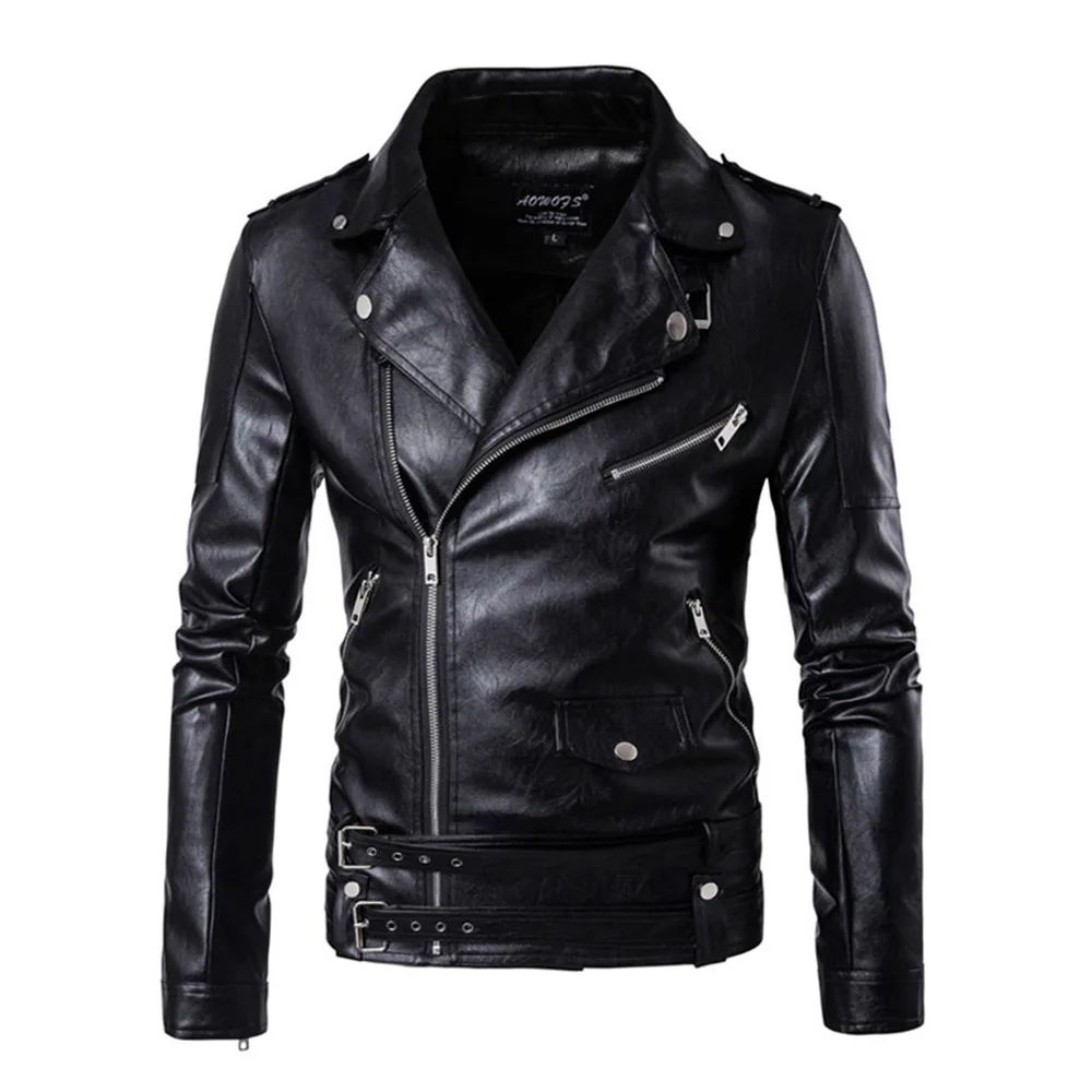 

Men Jacket Winter Leather Jackets Winter Autumn Male motorcycle Biker Jacket Faux Leather Coats Vests jaqueta de couro masculino