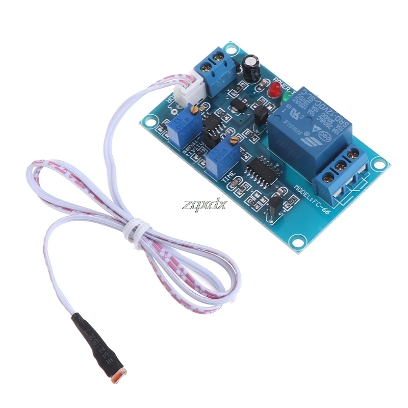 

12V Light Detect Sensor Photoresistor Relay Module with Timmer Light Control Drop ship