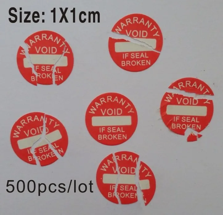 

free shipping 500 PCs/lot Diameter 10 mm warranty fragile seal label sticker universal guaranteed VOID sticker