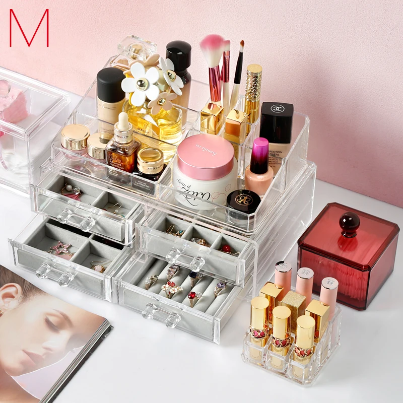 M Jewelry Storage Box Makeup Container Beads Organizer Ornaments