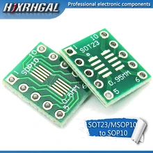 10 PCS SOT23 MSOP10 UMAX para DIP10 Transferência Board Pin DIP Placa Adaptadora Passo hjxrhgal