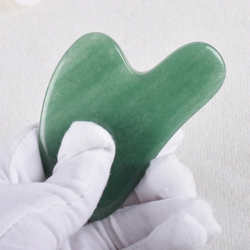 Набор инструментов Gua Sha натуральный камень авантюрин для спа иглоукалывания