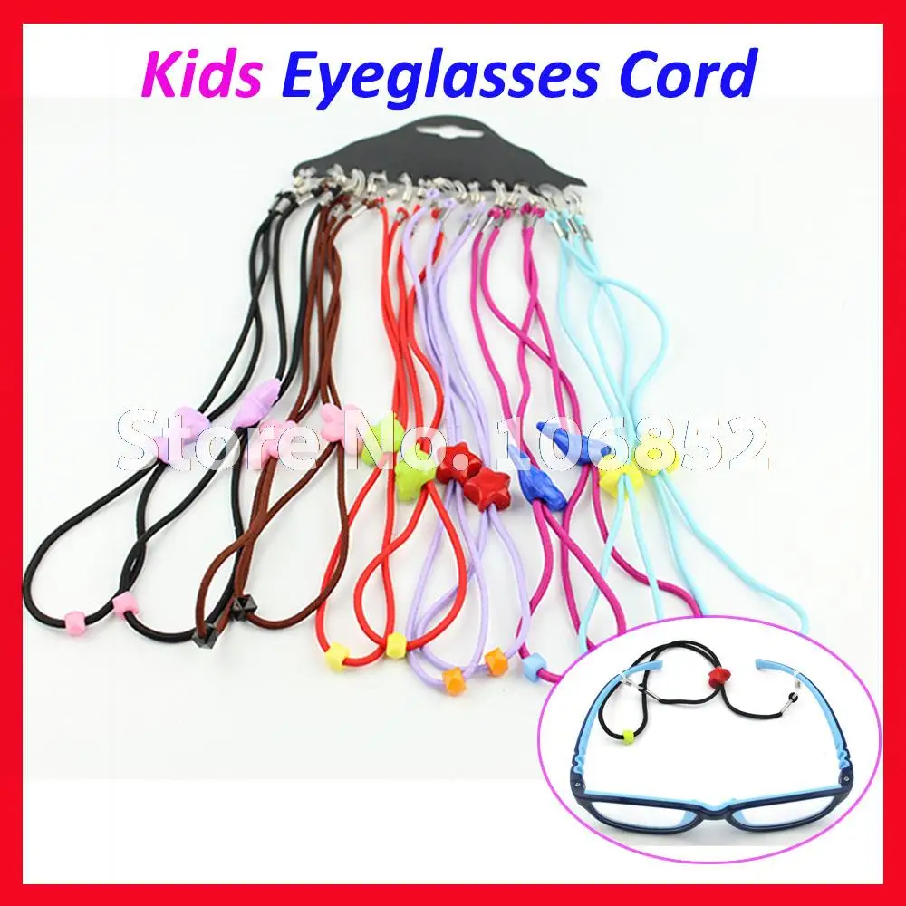 

60pcs Children Kids colorful glasses eyeglass eyewear sunglass cord Free shipping GC-C