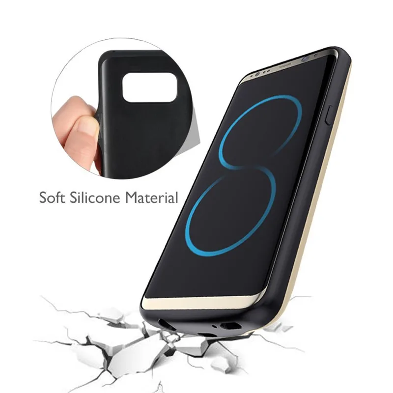 Power Case for samsung galaxy S phone case for samsung galaxy S Battery Charger Cases For Samsung galaxy S8 S8 Plus Power Case Ultra Thin Power Bank Backup External Battery Charging Case  (3)