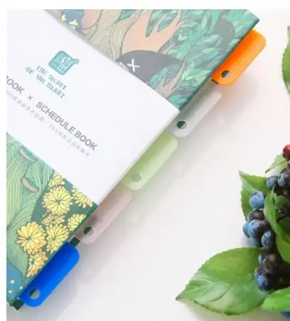 

Colorful Gradient Leaf-Type Small Book Hand-Clip Folder Classification Index 6 Loaded