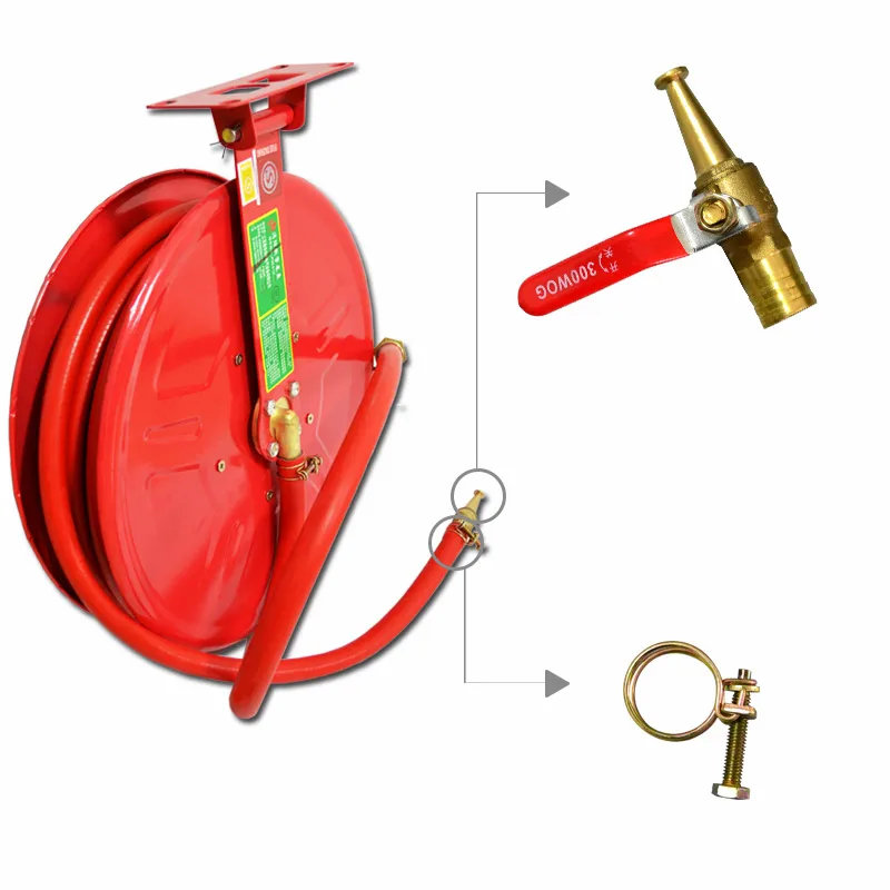 

Fire equipment fire hose hose reel 30 m fire hydrant box self-help hose hose with fittings