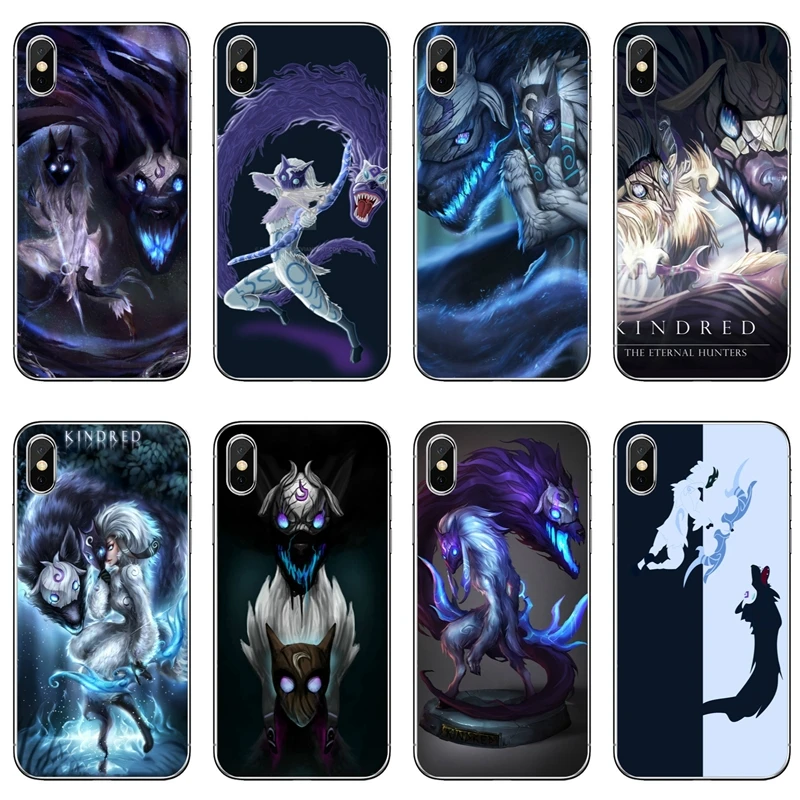

game lol jungle Kindred For iPhone X XR XS Max 8 7 plus 6s 6 plus SE 5s 5c 5 4s 4 iPod Touch case League of Legends
