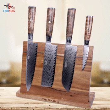 

New!!Wood Magnetic Knife Holder Creative Knife Holder Storage Organizer Kitchen Bar Storage Block Knife Stand(without knives)