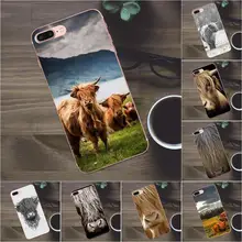 Bixedx vaca de las montañas suave TPU funda móvil para Apple iPhone 4 4S 5 5C SE 6 6S 7 8 Plus X Galaxy A3 A5 J1 J2 J3 J5 J7 2017