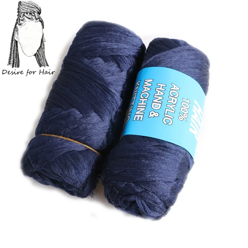 Desire for hair 1-12bundles 70g Brazilian wool hair low temprature flame retardant synthetic fiber for box braids making