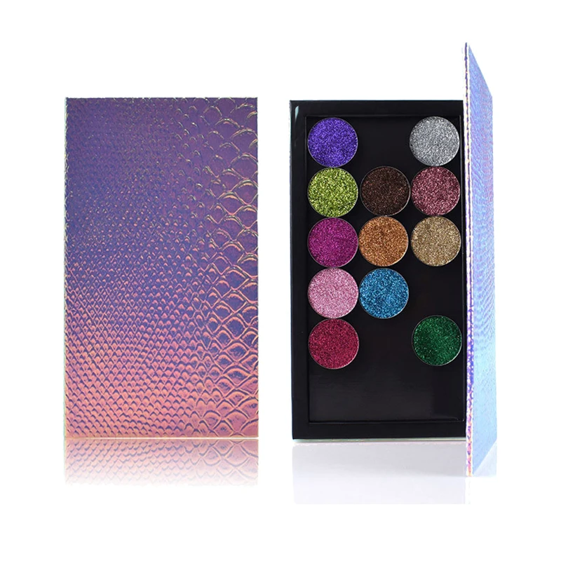 

Fashion Fish-scale Patterns Empty Magnetic Eyeshadow Palette Mermaid Makeup Foundation Powder Blusher DIY Refill Palette Tray