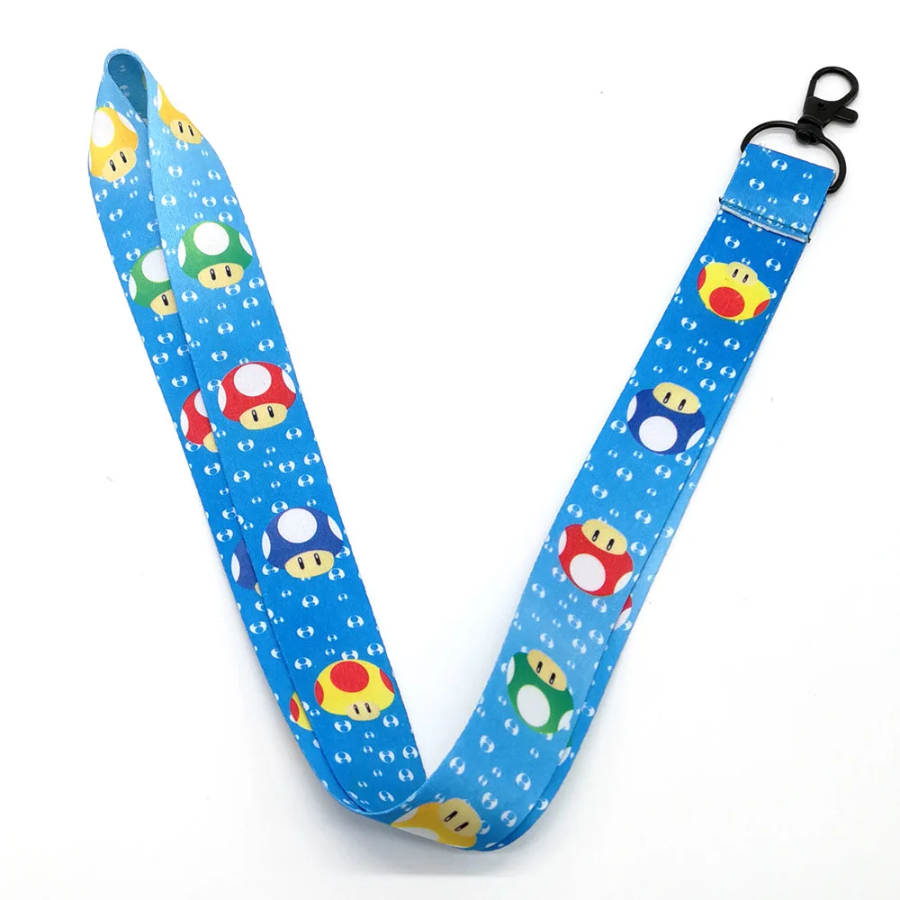 Super Mario Bros шейный ремешок для сотового телефона ID Card Key Lanyard PCXB - Цвет: NO 9