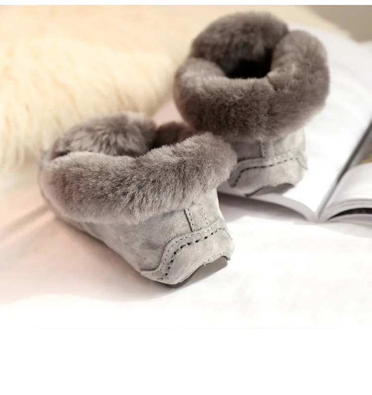 Женская обувь в классическом стиле; женские зимние сапоги из натуральной овечьей кожи; зимние сапоги на меху из натуральной шерсти; теплые зимние сапоги