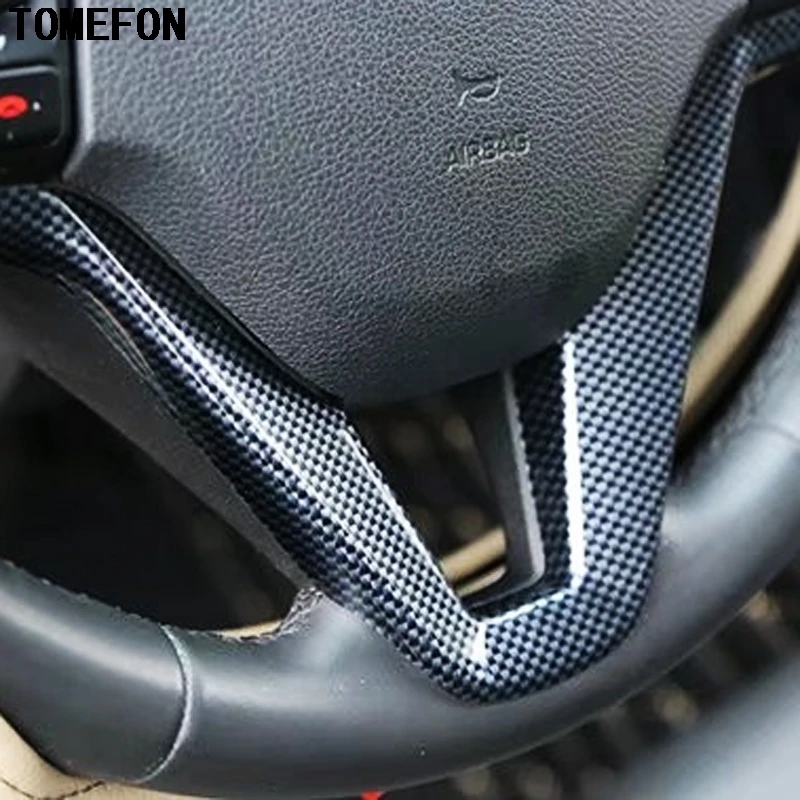 TOMEFON для Hyundai Tucson 2015 2016 ABS углеродное волокно краска Внутренняя дверь окно Bottons AC