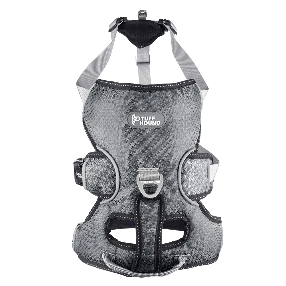 

Tuff Hound K9 Pets Supplies Dogs Harness Blue/Red/Gray Vest Harness for Medium/Large Dogs No Pull Chest Harnesses