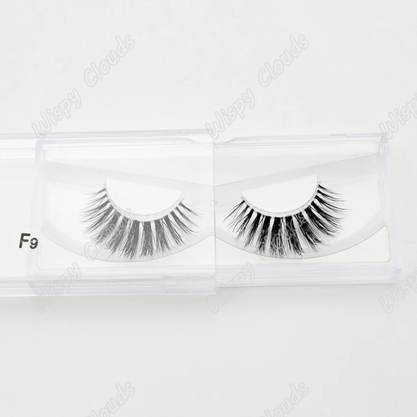 Lash Crystal Invisibl 3D норковые ресницы прозрачные накладные ресницы толстые натуральные Длинные Накладные ресницы макияж 10 стилей 1 пара - Длина: F9