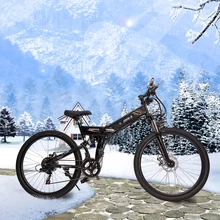 New Electric Bike 24 Speed 10AH 36V 350W Built-in Lithium battery E bike electric 26″ Off road Electric bicycle Folding