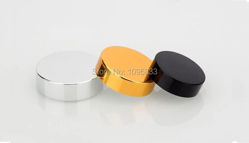 Boião de Creme de Garrafa de Vidro Tampa de Ouro Tampa de Embalagem de Cosméticos Recipientes de Vidro Claro Prata Preto Pequeno Pote Vazio Jar 50 Pçs - Lote 5g 6 Tampa de Embalagem de Cosméticos Recipientes de