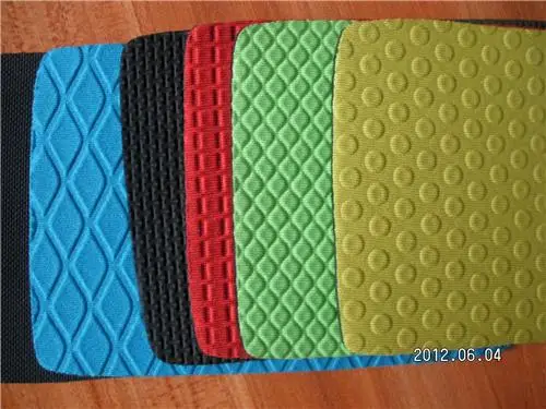 multifunctional perforated rubber neoprene embossed debossed sponge neoprene fabric sheet
