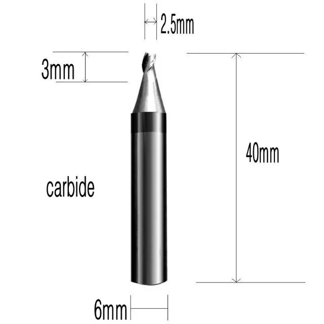 Raise Carbide 1,0 1,2 1,5 2,0 2,5 3,0 концевые фрезы для копирования ключей режущий дублирующий станок сверла