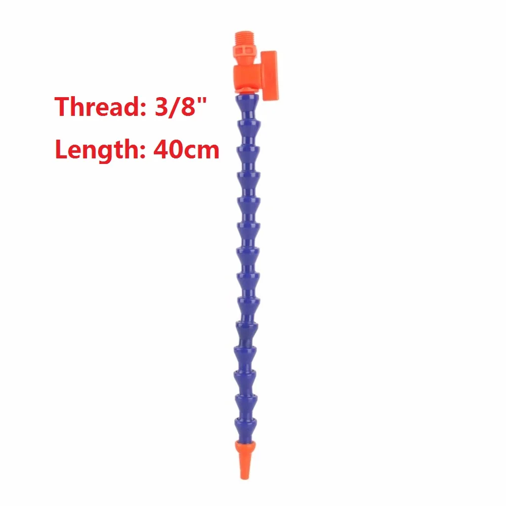 1 шт. круглый плоский гибкий пластиковый шланг для водяного масла охлаждающей жидкости для токарного станка с ЧПУ с переключателем 1/4 ''3/8" 1/2" - Цвет: 03 x 40mm  Round