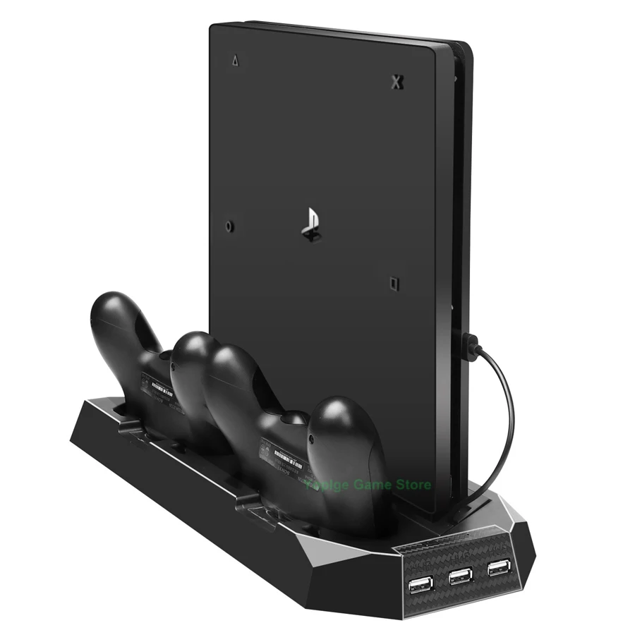 PS4 Pro подставка с вентилятором охлаждающий вентилятор двойной контроллер зарядное устройство зарядная док-станция для игровая приставка Сони 4 Pro игры консольные аксессуары