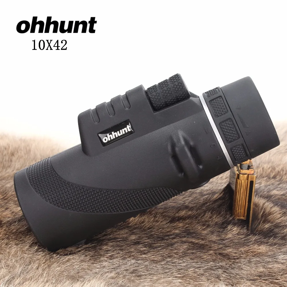 

ohhunt 10x42 Monocular Telescope no Night Vision Spotting Scope Water Proof BAK4 for Hunting Camping Watching Match binoculars