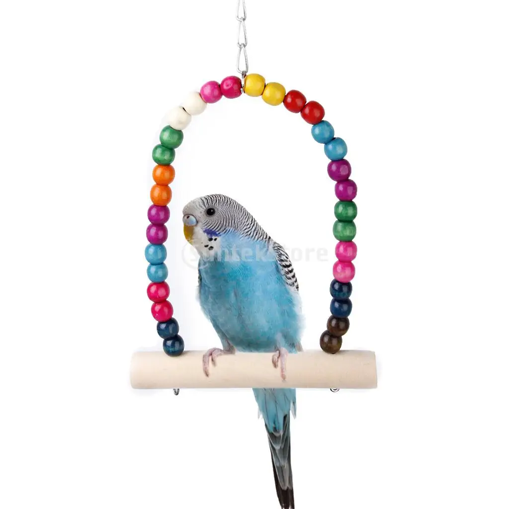 Cockades|wooden Bird Swing Toy For Cockatiels