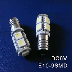 Высокое качество DC6.3V 6 В E10 LED Предупреждение сигнала, указывая, лампа, лампа, инструмент, pinballs лампы Бесплатная доставка 10 шт./лот