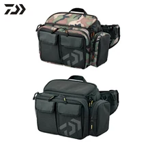 Daiwa холщовые сумки для рыболовных снастей многофункциональная Рыболовная Сумка для хранения инструментов Чехол Катушка Перевозчик приманок сумка для хранения