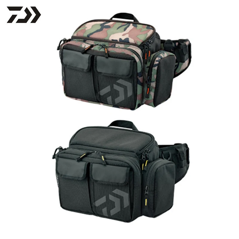 

Daiwa Canvas Fishing Tackle Bags Multi-functional Fishing Tool Storage Bag Case Reel Lure Carrier Storage Bag