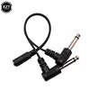 3.5mm 1/8 inch TRS Stereo Female Jack to Dual 1/4 6.35mm Male Plug Mono TS Right Angle Audio Y Splitter Cable High Quality ► Photo 2/6