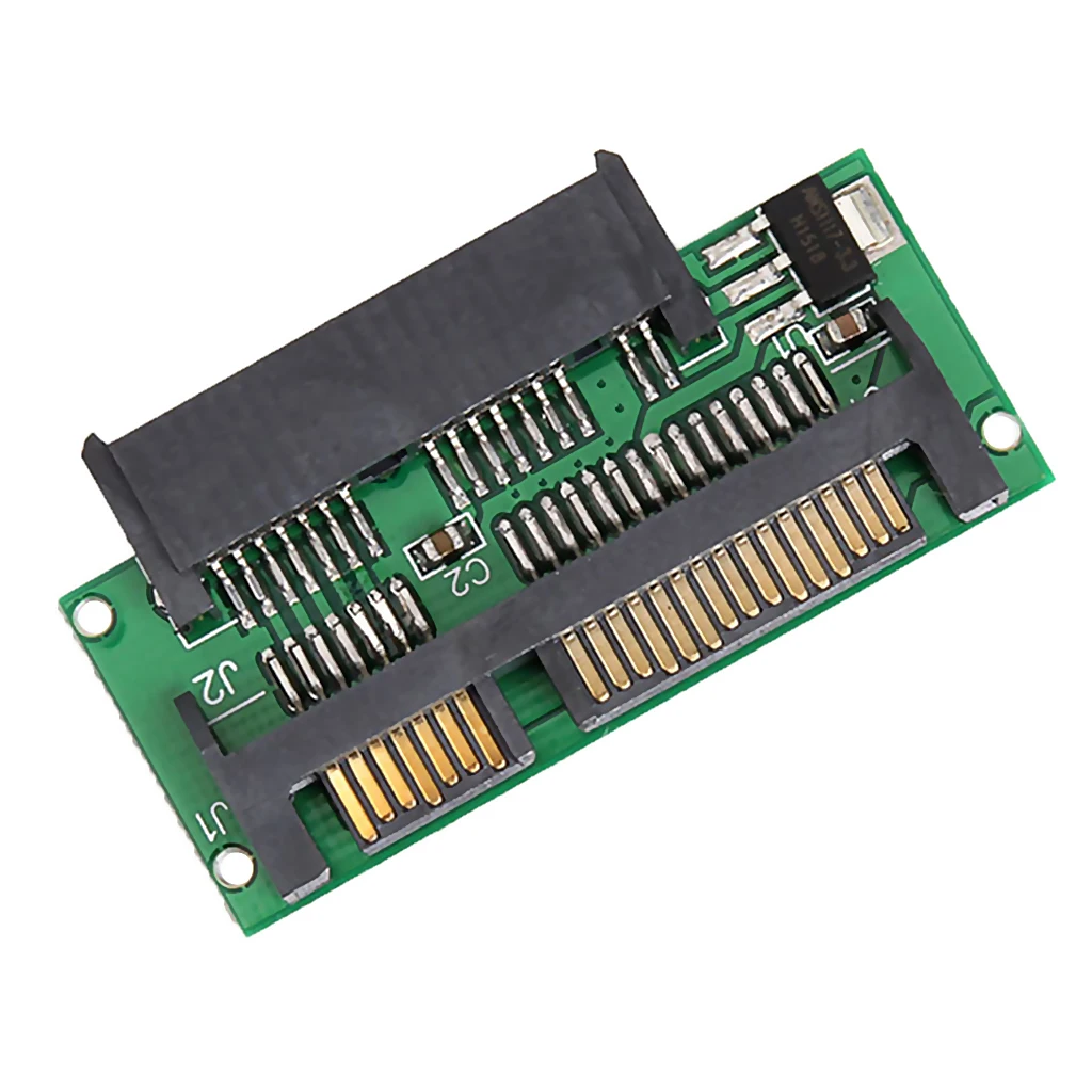Dovewill 1.8\`\` Micro SATA 16Pin 7+7+2 SSD 3V to 2.5\`\` 22PIN SATA 5V Adapter Card Plug